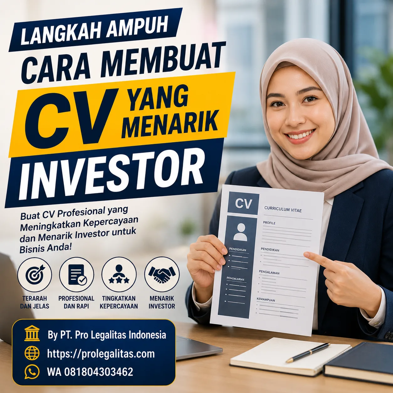 Cara Membuat CV yang Menarik Investor