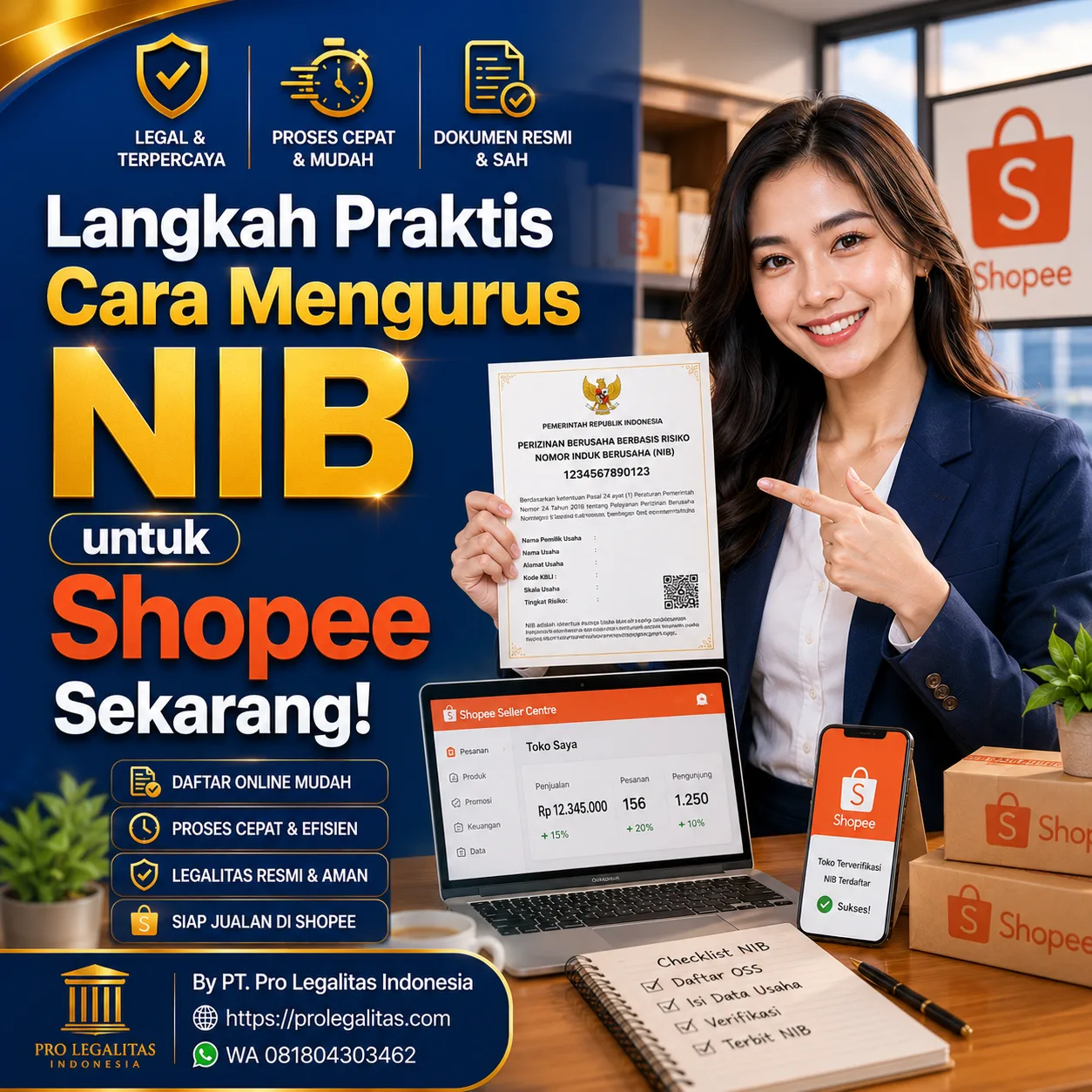 Cara Mengurus NIB untuk Shopee