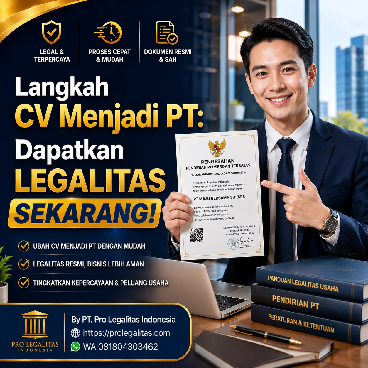 Cv Menjadi Pt