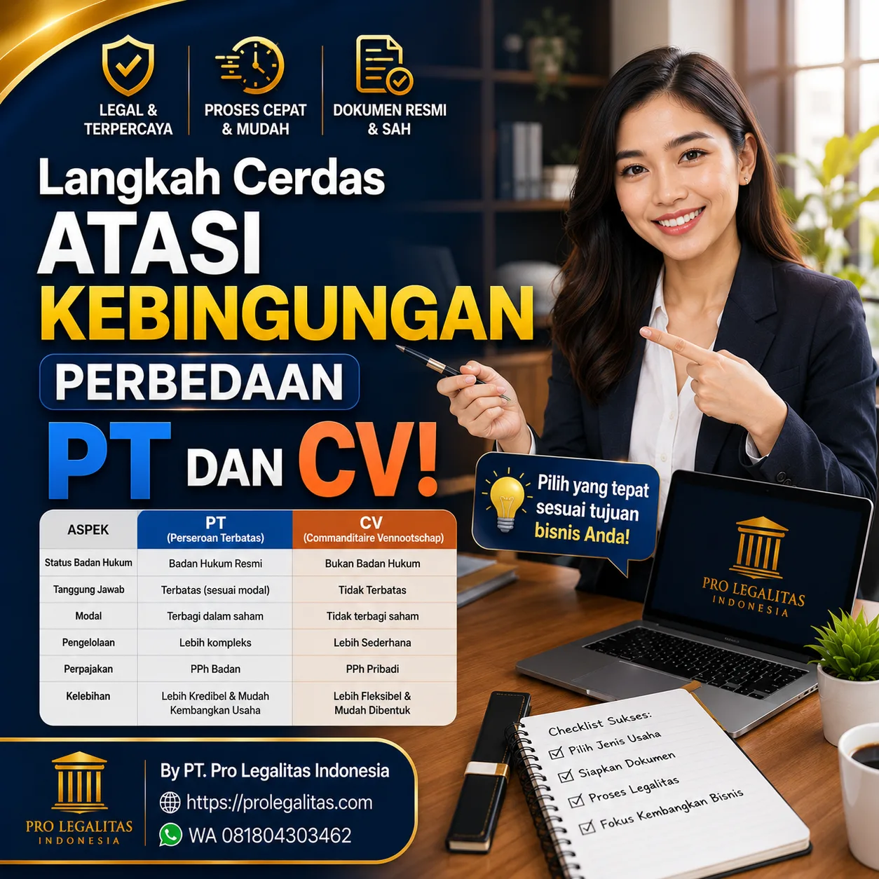 Perbedaan Pt Dan Cv