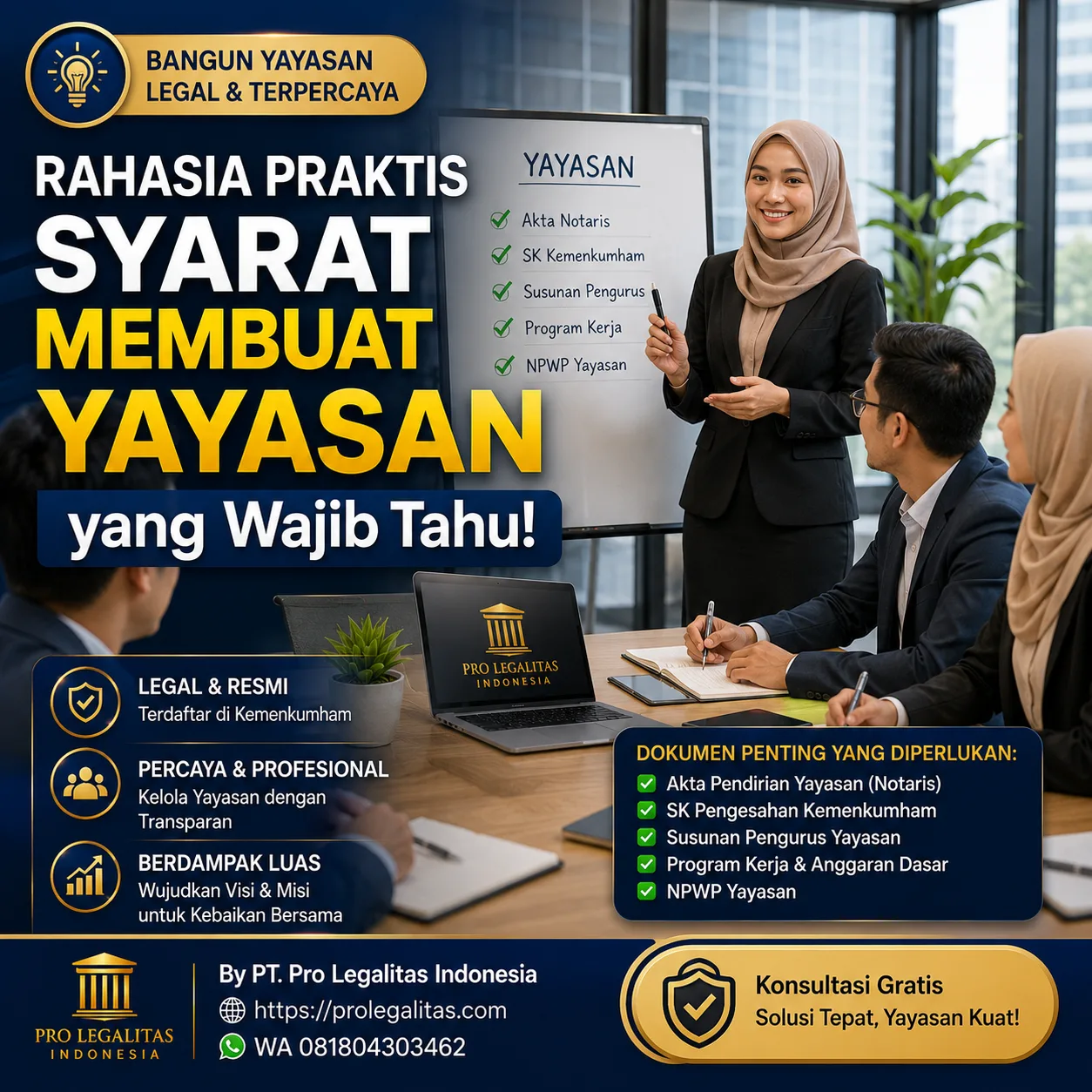 Syarat Membuat Yayasan