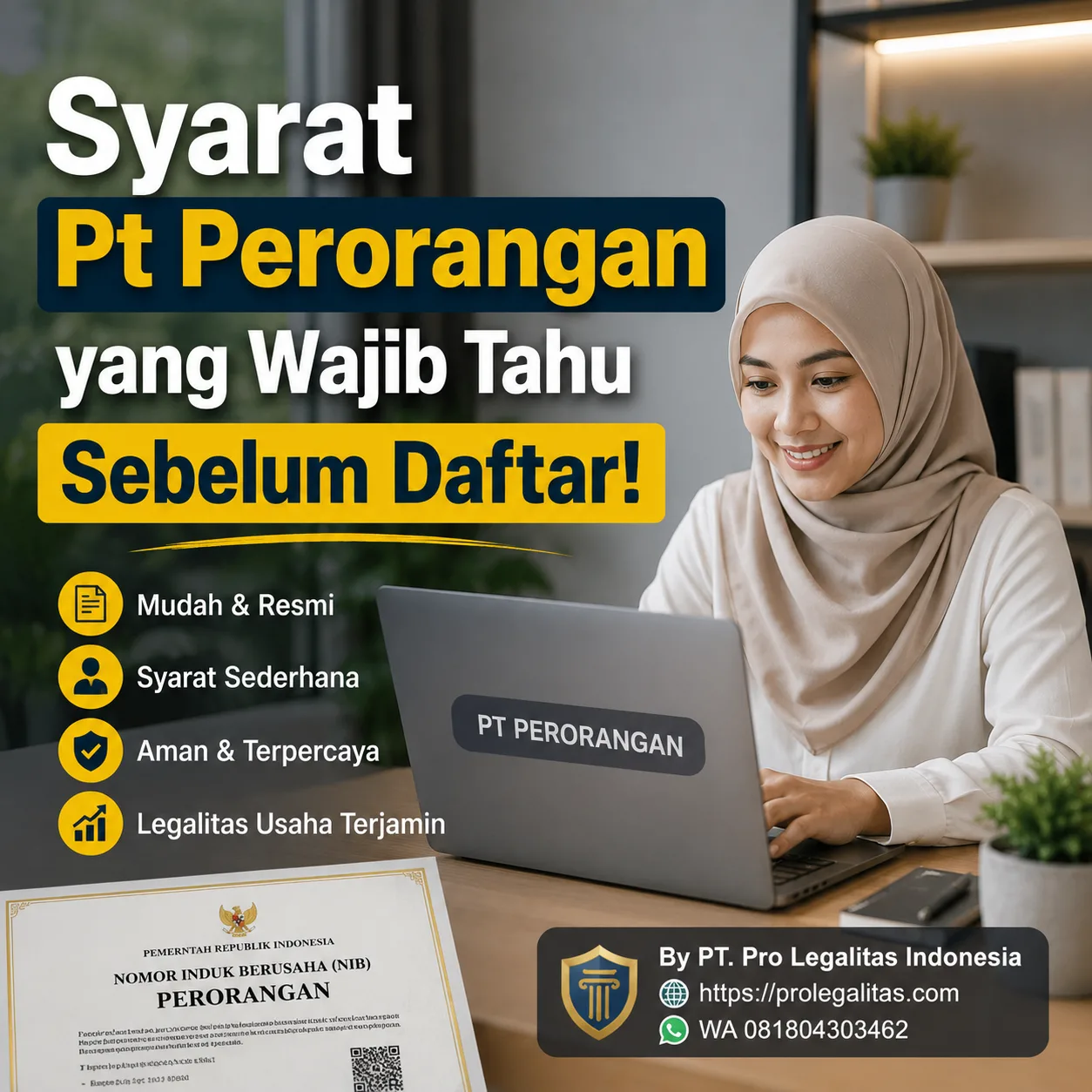 Syarat Pt Perorangan